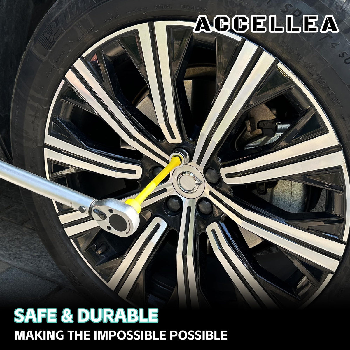 ACCELLEA torque bars support tire repair and DIY projects safely.