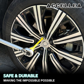 ACCELLEA torque bars support tire repair and DIY projects safely.