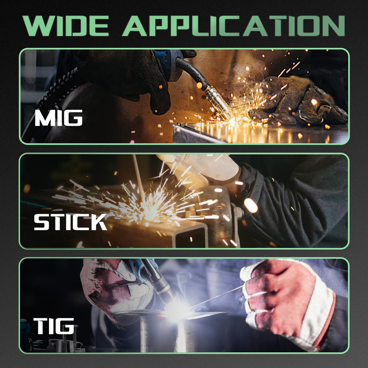 Accoral helmet adjustable headband fits securely for all-day welding.