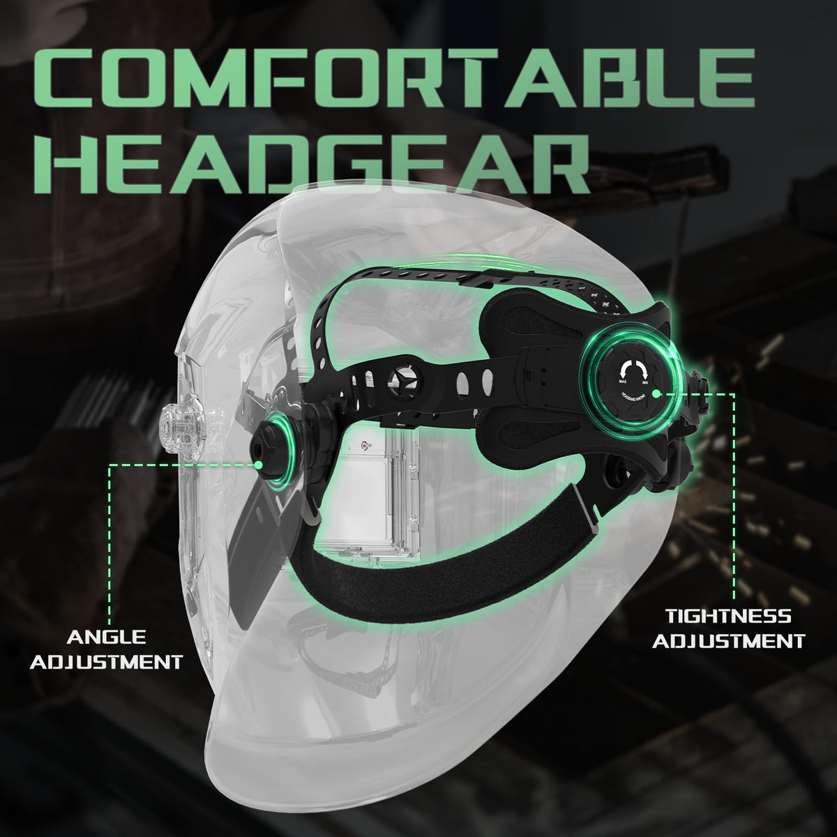 Accoral helmet in daily welding workflow boosts visibility and confidence.