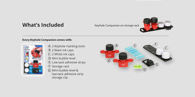Accu Mount Tools marks on wood, metal, concrete and textured surfaces.