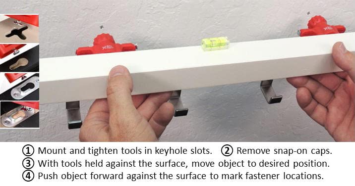 Accu Mount Tools recessed marking pad in action keeps surfaces clean.