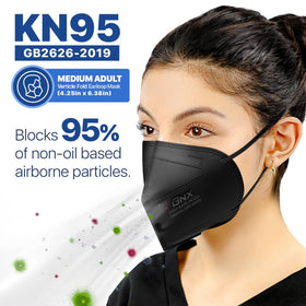 AccuMed BNX KN95 mask flat-fold design supports easy storage.