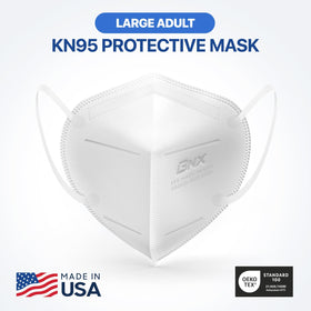 AccuMed KN95 mask 3D shape accommodates mouth movement
