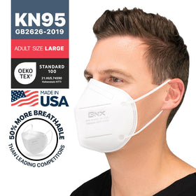 AccuMed KN95 mask enhanced breathability for all-day comfort