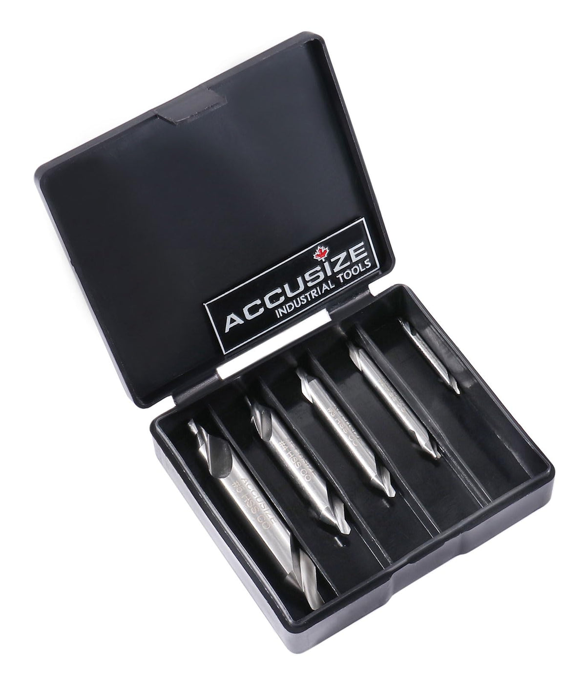 Accusize 60° countersink center drill aligns with machine centers for reliable starts