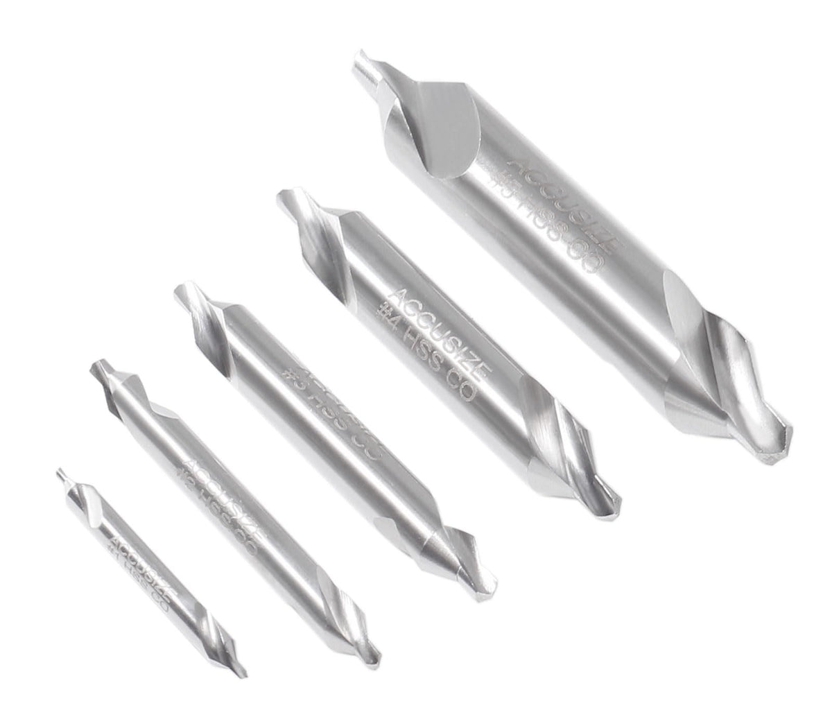 Accusize center drills for drilling on drills, lathes, and milling machines