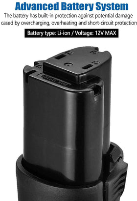 ACDelco AB1225LA battery pack label detail with safety and compatibility notes