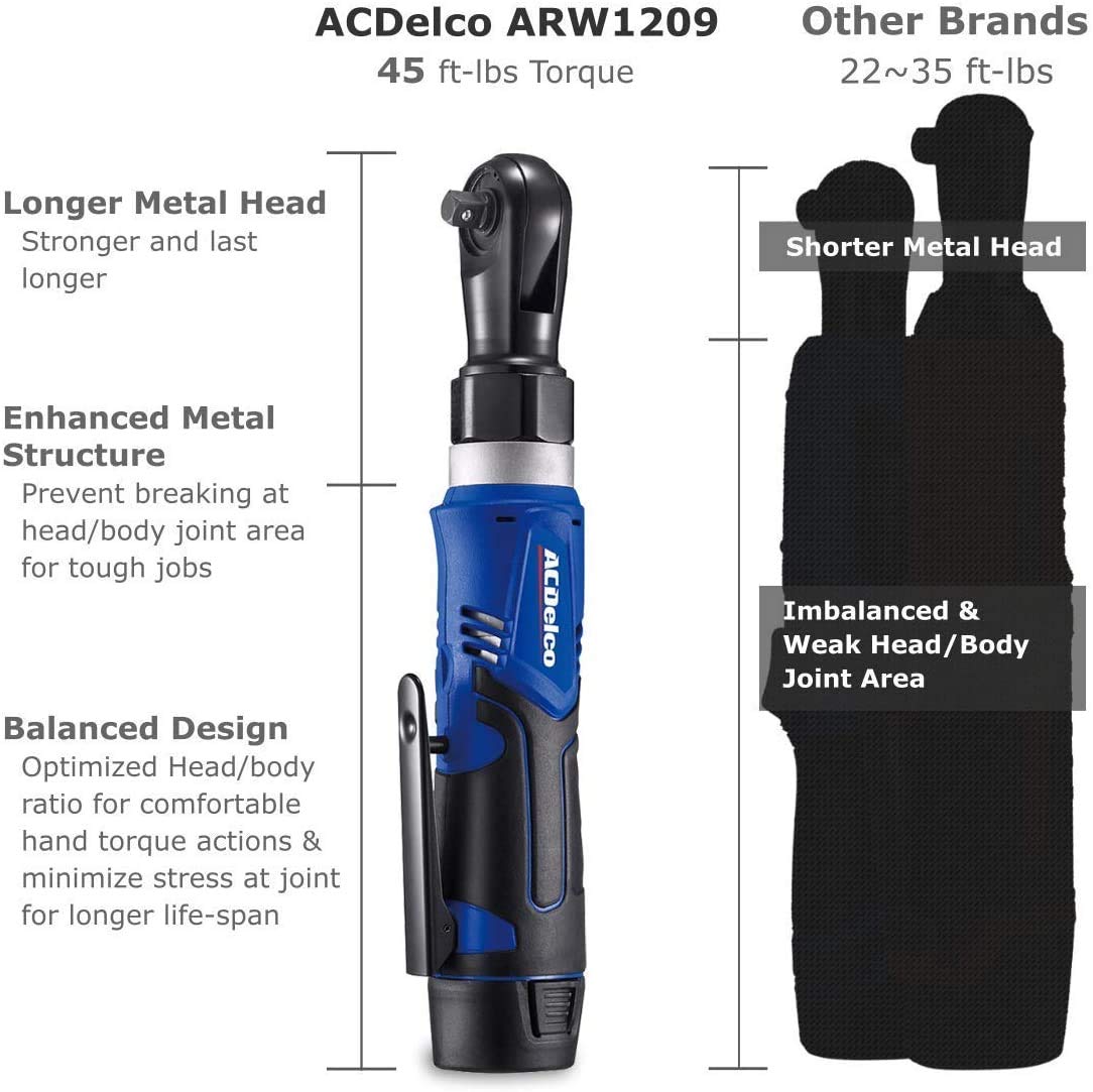 ACDelco ARW1209-P2 delivers 170 RPM no-load speed for versatile tasks.