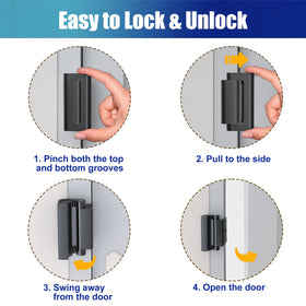 AceMining easy-lock-operation close-up highlights simple thumb-and-finger use for quick access.