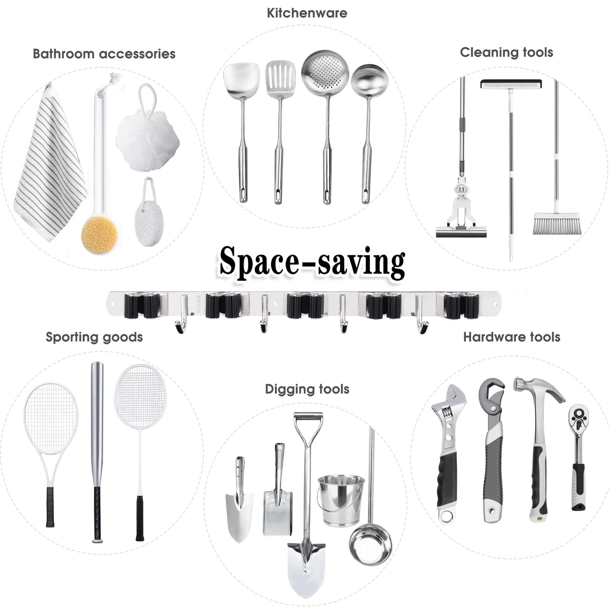 AceMining self-adhesive mount offers quick setup on smooth surfaces.