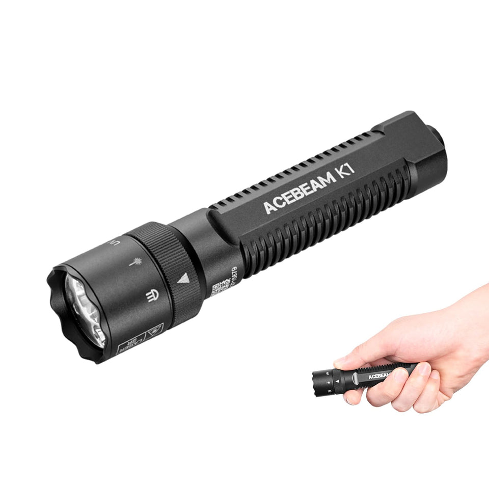 ACEBEAM K1 front view demonstrates compact, durable design for everyday carry.