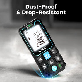 ACEGMET laser measure IP54 protection: reliable in dusty or light wet conditions