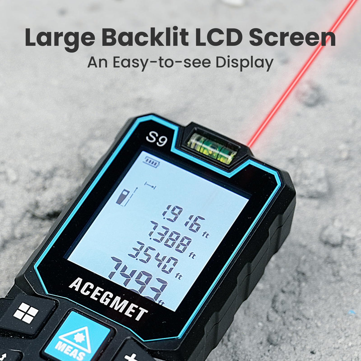 ACEGMET S9 area and volume modes simplify space planning