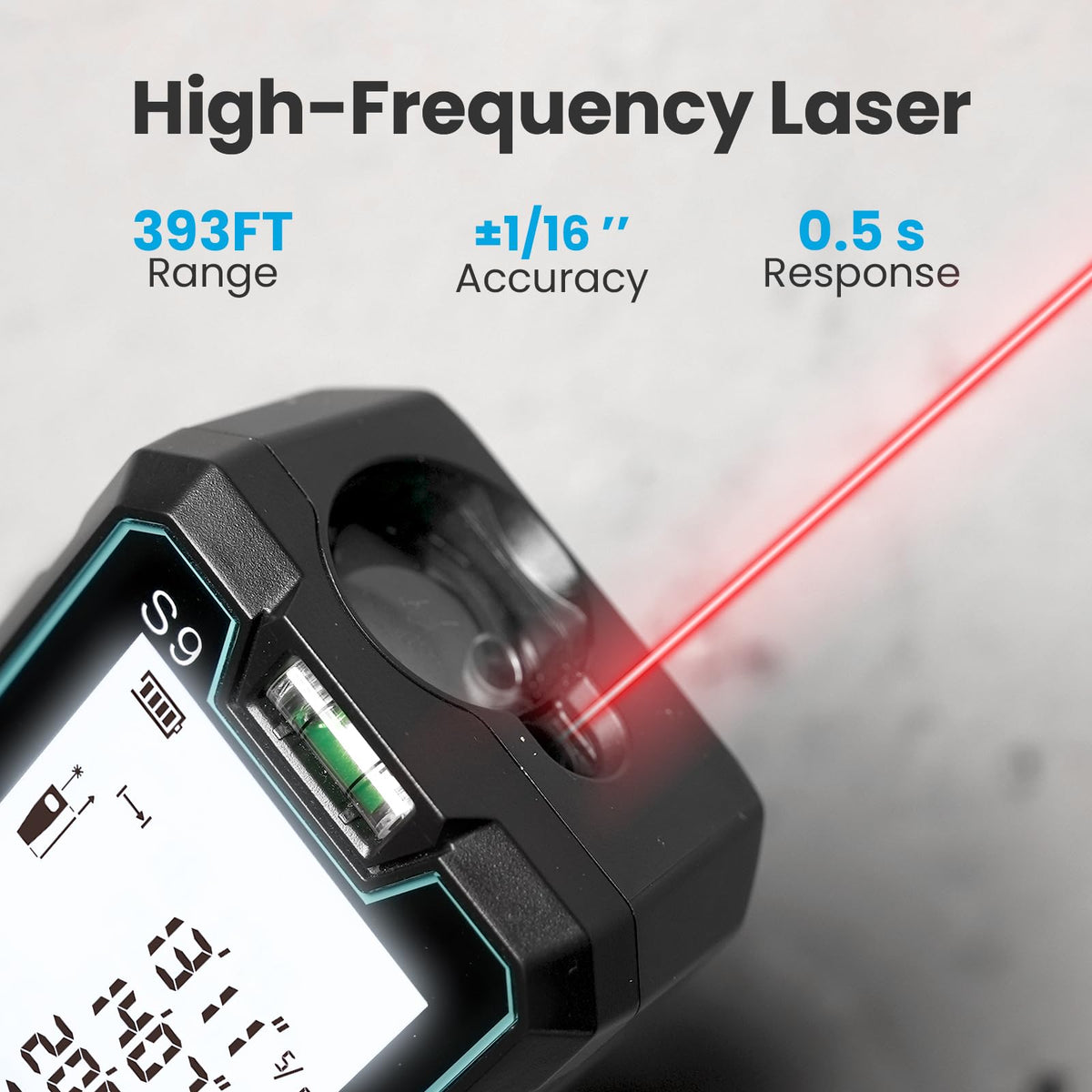 ACEGMET S9 backlit LCD display for easy reading in low light
