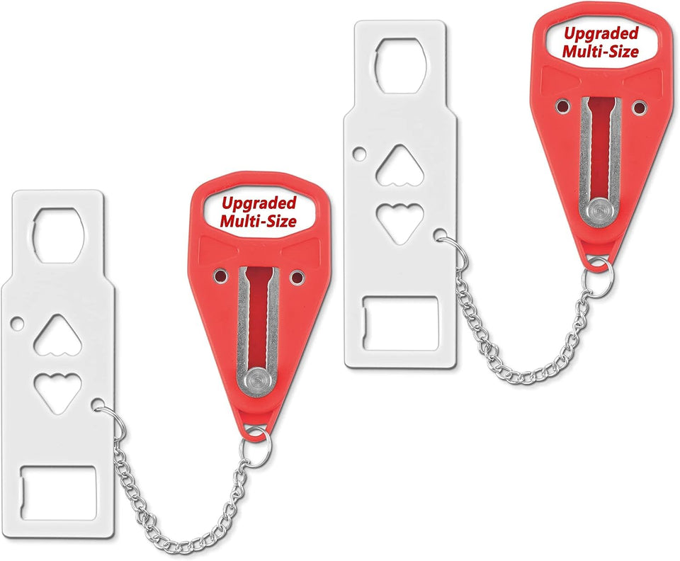 AceMining 2Pack portable door lock close-up showing secure steel build for travel security.