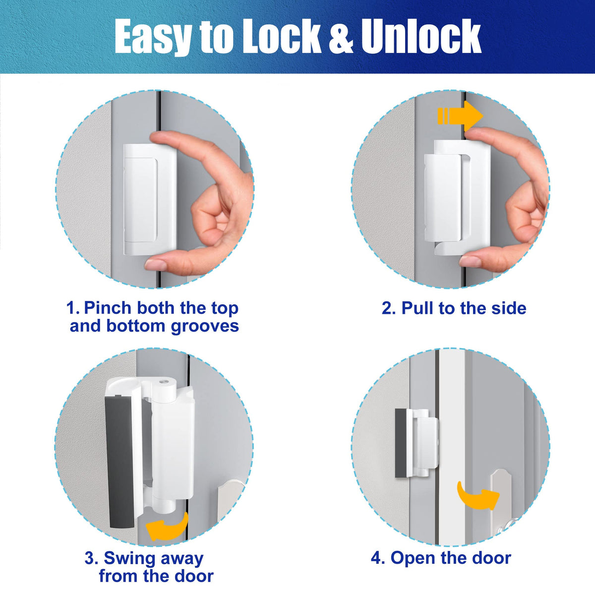 AceMining lock open-close action demonstrates quick, intuitive operation.