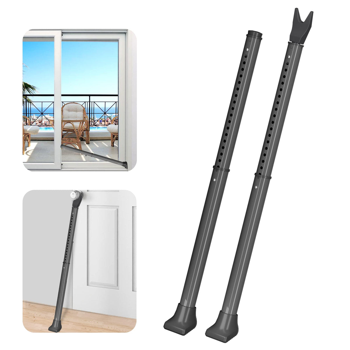 AceMining door security bar extended length protects entry points with adjustable strength.