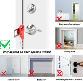 AceMining sturdy stainless steel door lock withstands regular use.