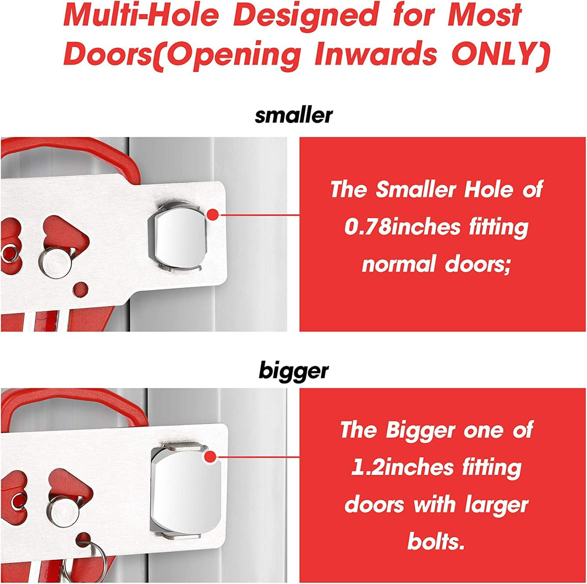 AceMining travel security door lock in use for hotel privacy and peace of mind.