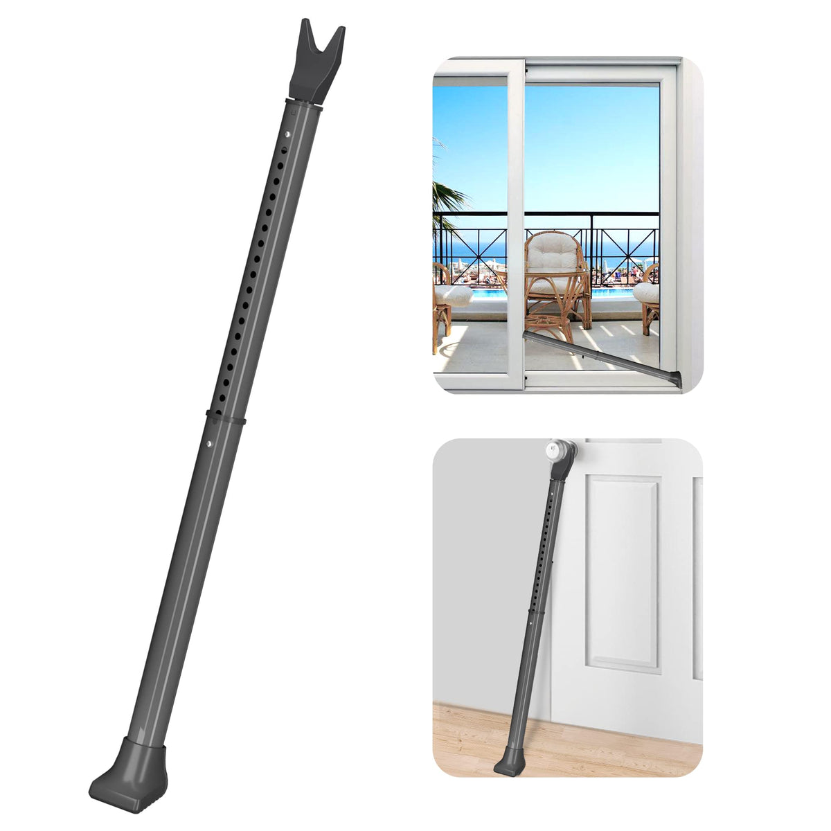 AceMining upgraded door security bar showcases rugged design and portability