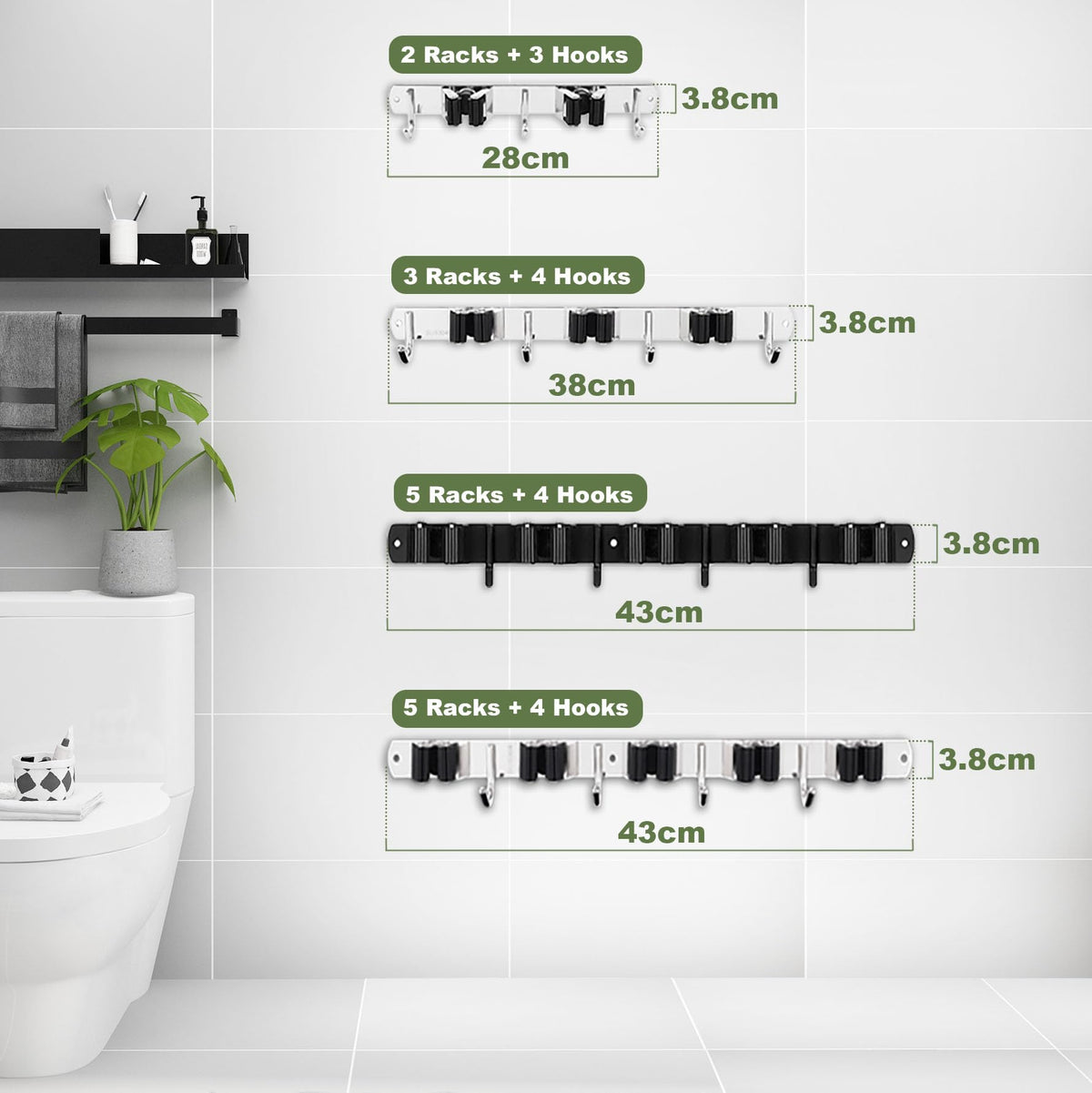 AceMining versatile storage for kitchen, bathroom, garage, and garden tools.