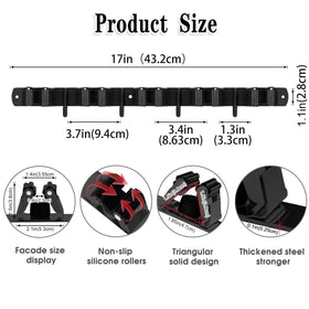Wall mount installation options close-up showing easy setup on smooth or rough surfaces