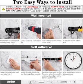 AceMining wall-mounted rack set saves space in laundry rooms and closets.