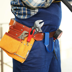AceOrbit durable plastic hanger holds hand trowels and edgers securely for quick reach