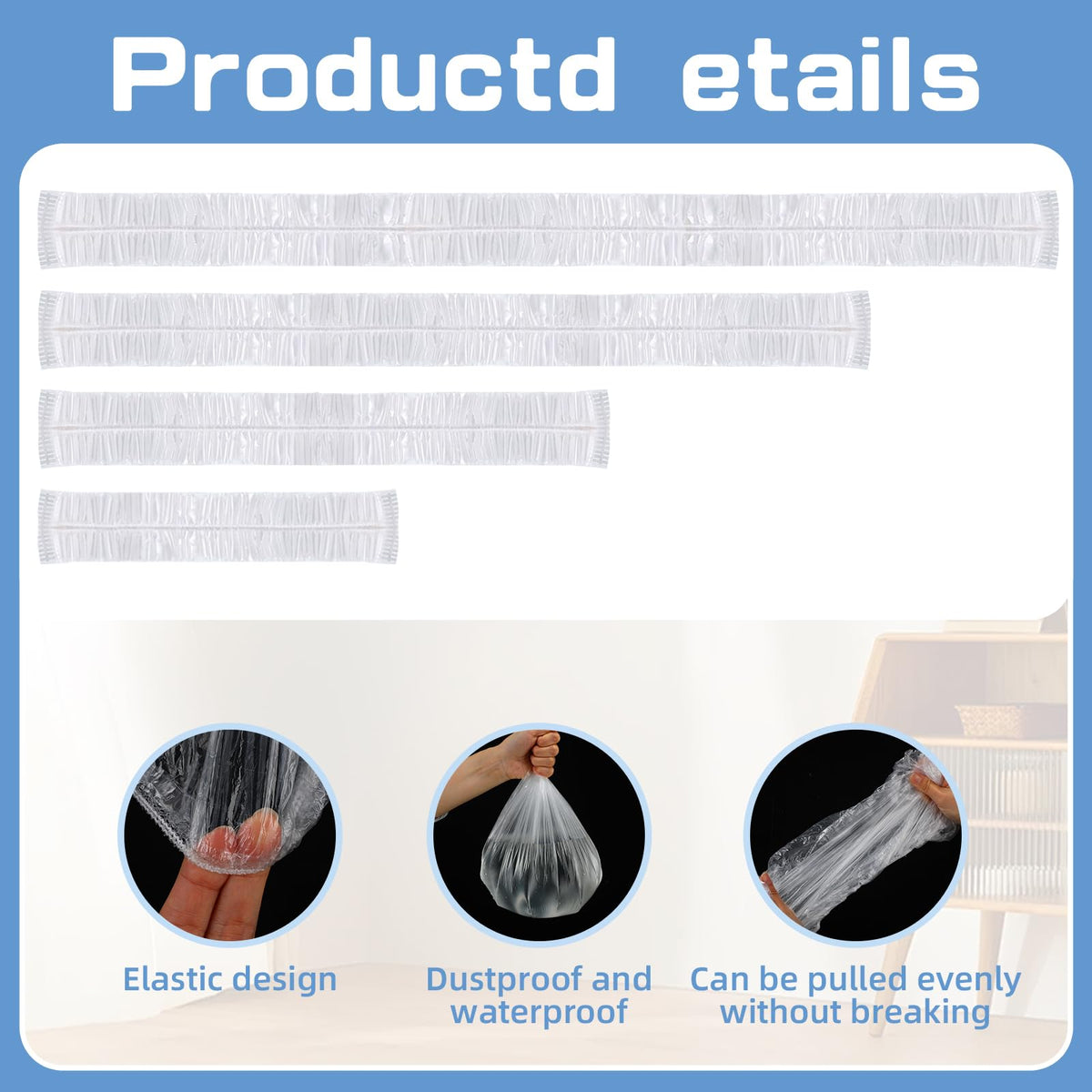 AceOrbit medium clear dust cover on a desk for long-term storage
