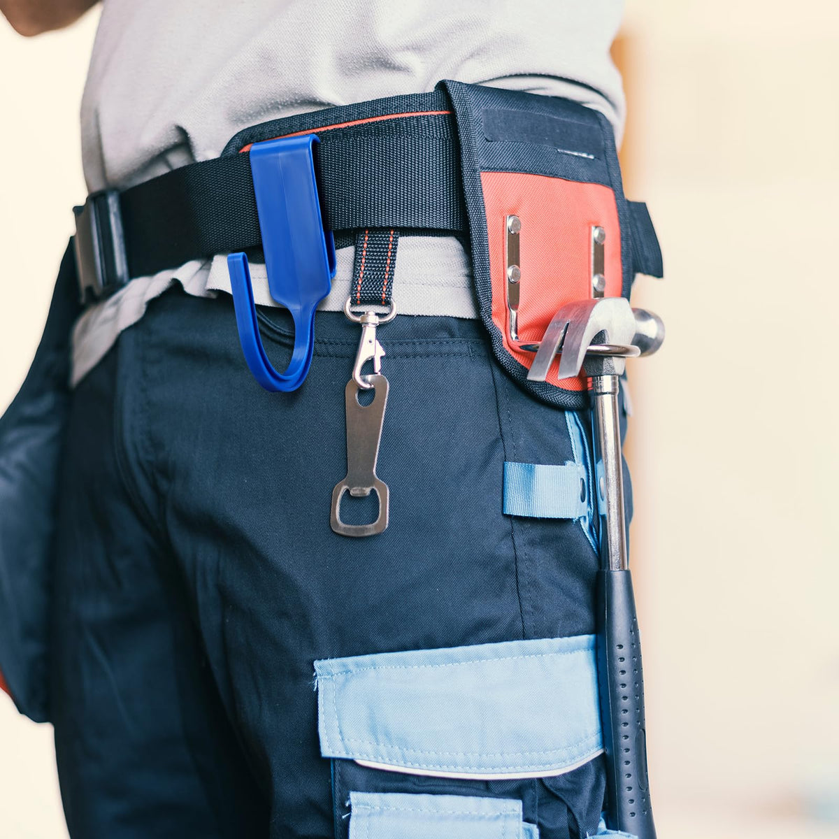 AceOrbit secure clip for concrete jobs keeps gear within reach, reducing trips to the toolbox