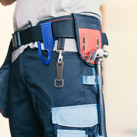 AceOrbit secure clip for concrete jobs keeps gear within reach, reducing trips to the toolbox
