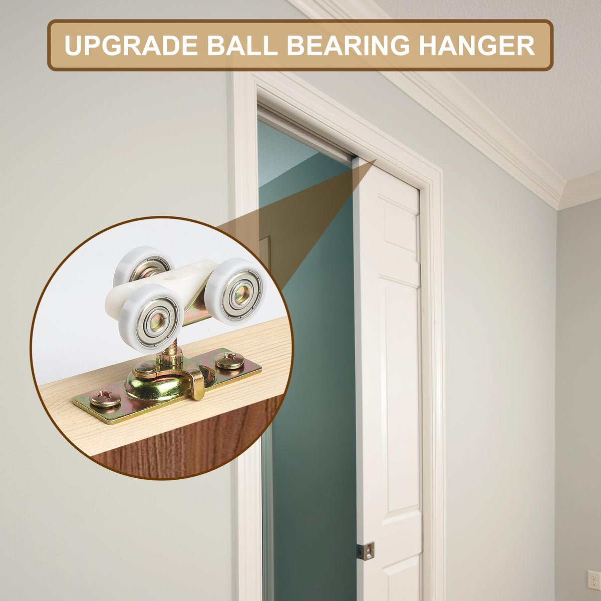 ACEPLANET hardware kit includes hangers, guides, stop, and wrench for easy installation.