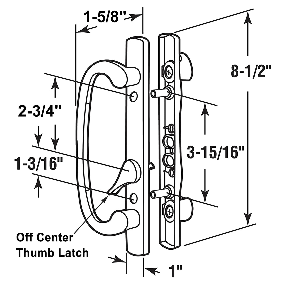 ACEPLANET mortise lock offset assembly shown for quick replacement