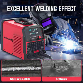 Acewelder 140A MIG welder overload protection helps safe operation.