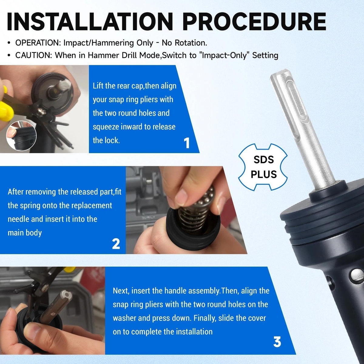 ACFAN needle scaler concrete-scabbling for concrete surface prep.