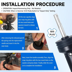 ACFAN needle scaler concrete-scabbling for concrete surface prep.
