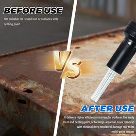 ACFAN needle scaler rust-removal on metal surfaces with precision control.