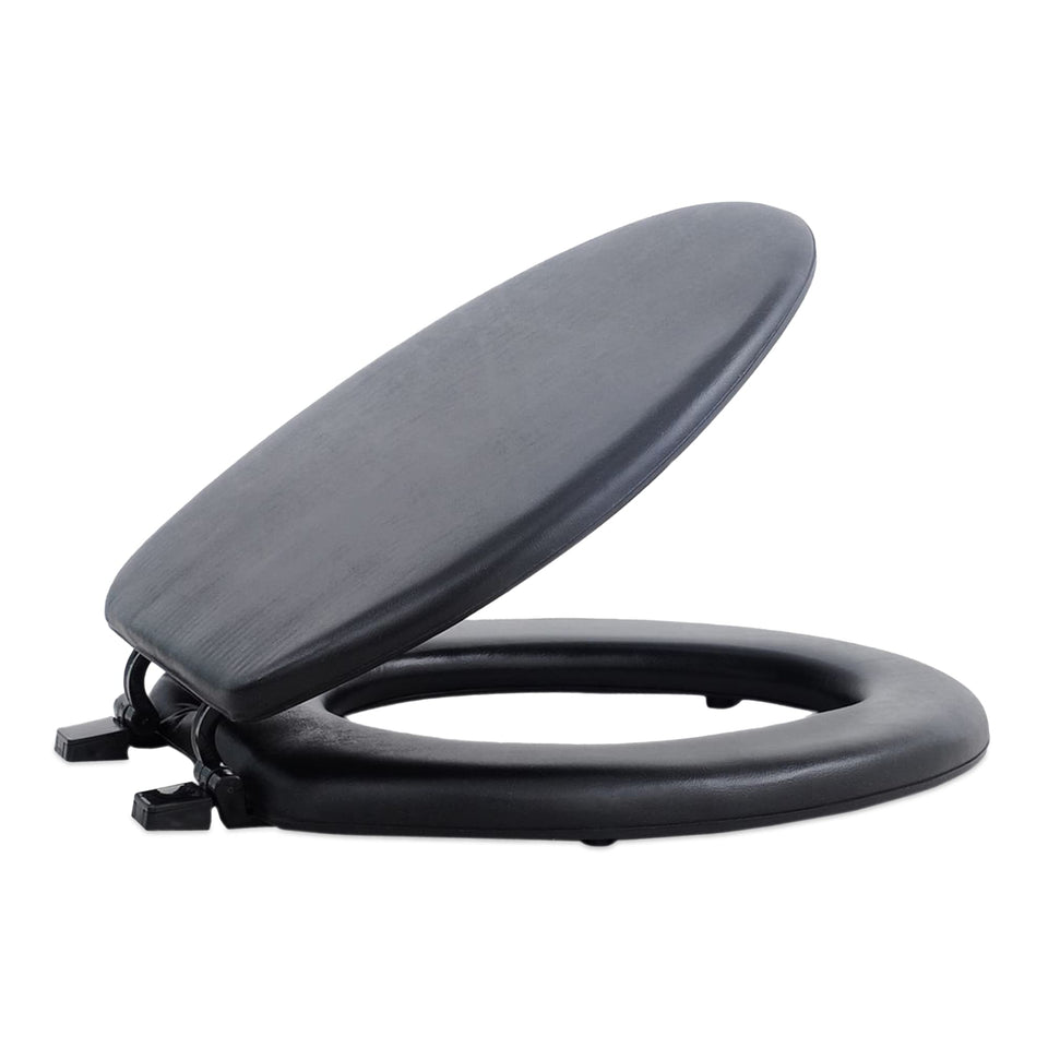 Achim Fantasia 19-Inch soft elongated seat in black for plush seating