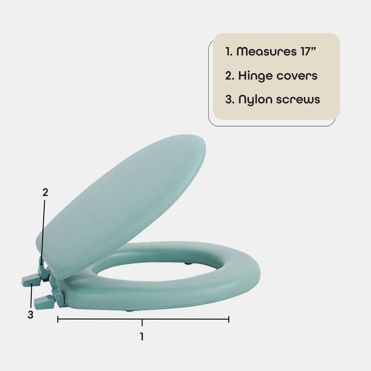 ACHIM Fantasia nylon screws ensure strong, durable attachment.