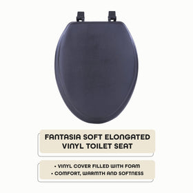 Fantasia vinyl cover with foam cushions for cozy bathroom seating