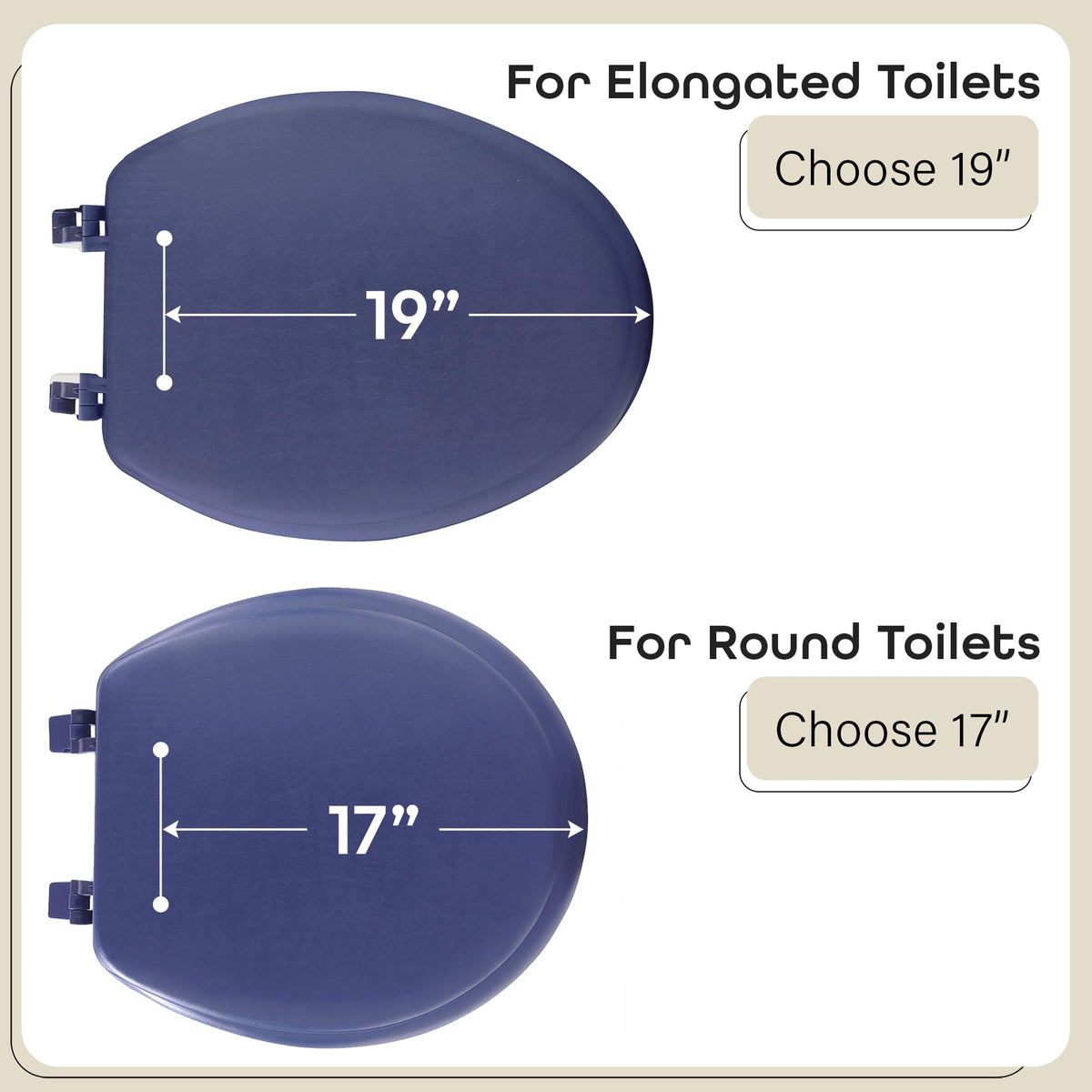 Achim Fantasia standard 17inch fit for most toilets