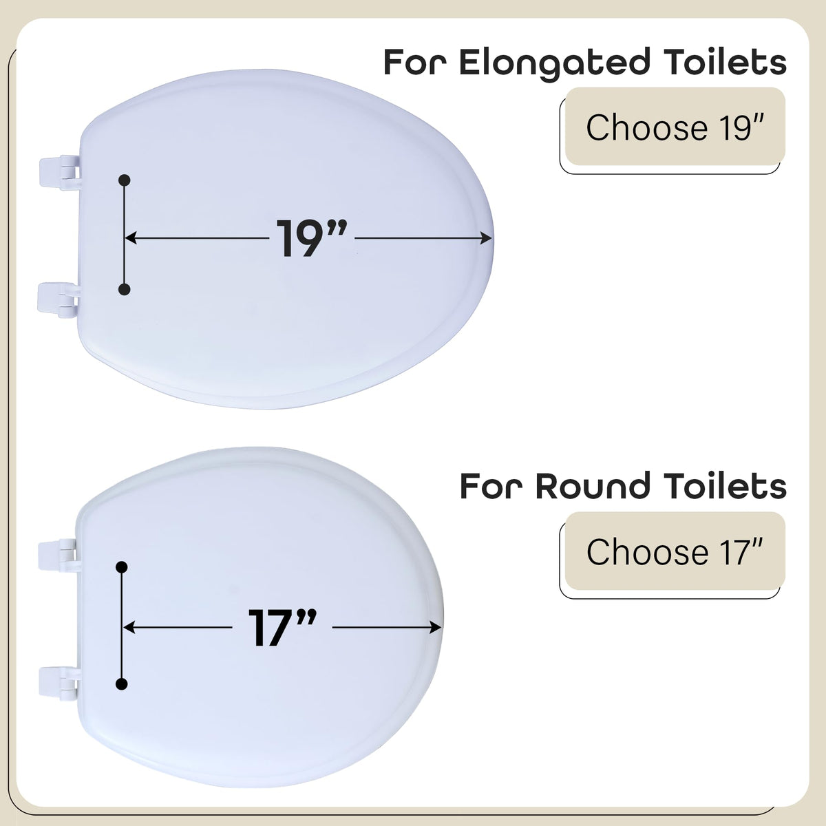 Achim Fantasia white finish toilet seat installed on standard fixture for versatile use