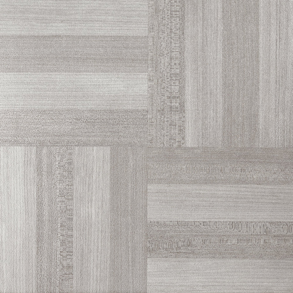 Achim Nexus ash grey wood tile close-up showing grain and vinyl finish