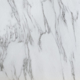 Nexus Bianco Marble tile close-up showing peel-and-stick installation ease.