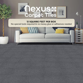 ACHIM Nexus Peel and Stick tile demonstrates easy installation for a quick room refresh.