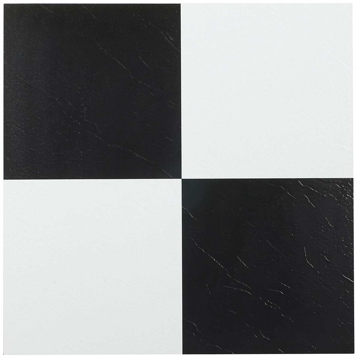 ACHIM Nexus tile 12x12 black and white pattern enhances any room with easy DIY flooring