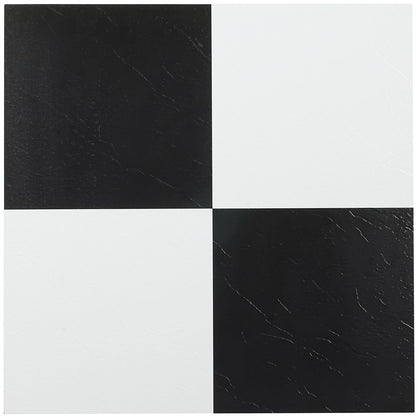 ACHIM Nexus tile 12x12 black and white pattern enhances any room with easy DIY flooring