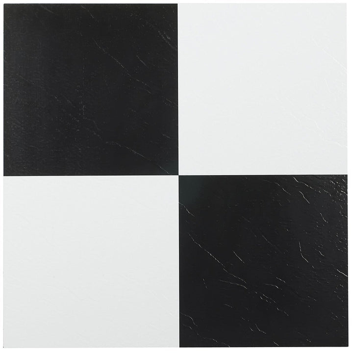 ACHIM Nexus tile 12x12 black and white pattern enhances any room with easy DIY flooring