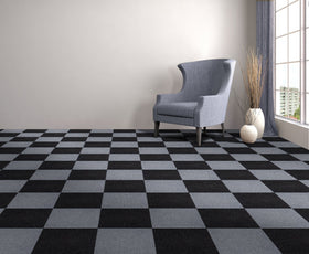 ACHIM Nexus 12-pack box of carpet tiles ready for DIY projects.